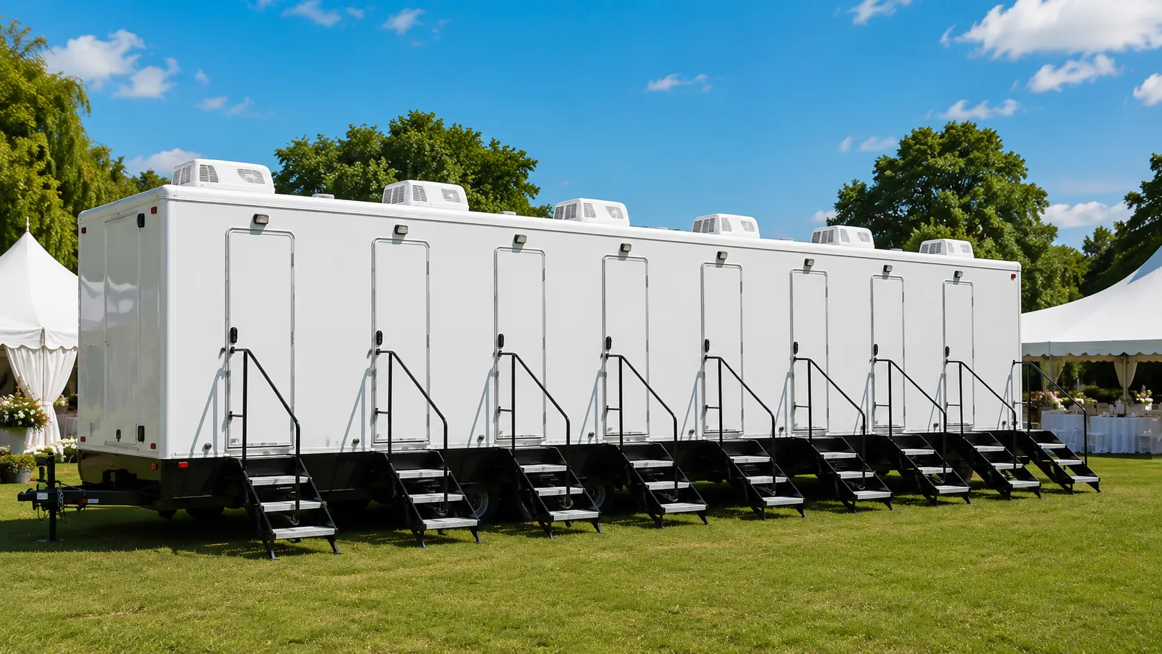 8 Stall Restroom Trailer in Philadelphia, PA